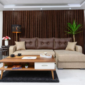 Colțar Extensibil ULTRA, Ladă Depozitare, Funcție Pat 150x220 cm, 252x152x75 cm, Arcuri Bonnell, Design Modern, Mobila Mega – Colțare