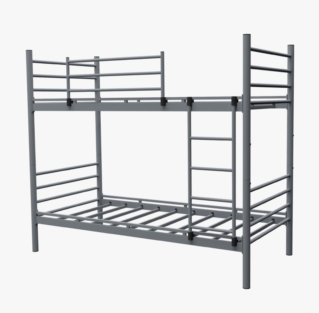 Pat Supraetajat DAMLA, 2 Paturi 90x200 cm, Scară și Protecție Inclusă, Lemn Masiv, Design Modern pentru Copii, Mobila Mega – Paturi