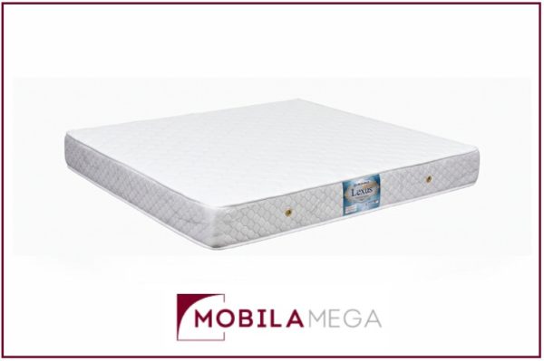 Saltea Ortopedică Lexus, 20 cm Arcuri Bonell cu Durabilitate Îndelungată, Capsule de Aerisire, Husă Jacquard Premium, Reversibilă, Antialergică, Antibacteriană, Fabricată în România
