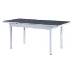 Set Masă Dining Extensibilă GOLD OG20 cu 6 Scaune Gri, 130/170x80x77, Design Elegant, Mobila Mega – Mese și Scaune – imagine 4