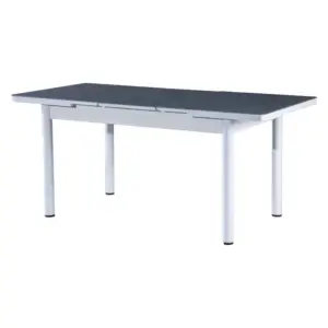 Set Masă Dining Extensibilă GOLD OG20 cu 6 Scaune Gri, 130/170x80x77, Design Elegant, Mobila Mega – Mese și Scaune – imagine 4