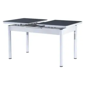 Set Masă Dining Extensibilă GOLD OG20 cu 6 Scaune Gri, 130/170x80x77, Design Elegant, Mobila Mega – Mese și Scaune – imagine 5