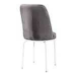 Set Masă Dining Extensibilă GOLD OG20 cu 6 Scaune Gri, 130/170x80x77, Design Elegant, Mobila Mega – Mese și Scaune – imagine 9