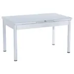 Set Masă Dining Extensibilă OG23 cu 6 Scaune, Alb, 130/170x80x77, Design Elegant, Mobilier Bucătărie și Living, Mobila Mega – Mese și Scaune – imagine 3