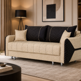 Canapea Extensibilă IRIS, 3 Locuri, Ladă Depozitare, Funcție Pat 140x190 cm, 222x80x75 cm, Design Modern, Confort Premium, Mobila Mega – Canapele