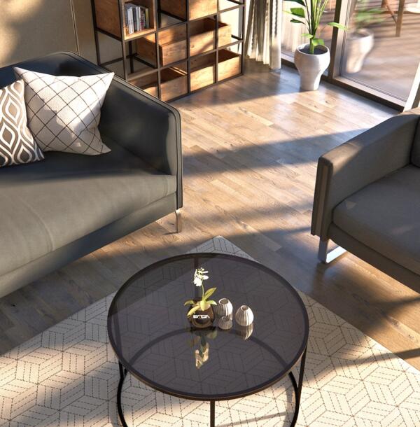 Măsuță Cafea ICON, Design Modern, Cadru Metalic, 75x75x45 cm, Mobilier Living, Mobila Mega – Măsuțe Cafea – imagine 2