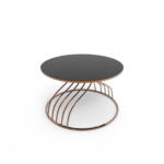 Măsuță Cafea Kugu Rose, Design Modern, Cadru Metalic, 75x75x50 cm, Mobilier Living, Mobila Mega – Măsuțe Cafea – imagine 3