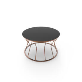 Măsuță Cafea Kumsaati Rose, Design Modern, Cadru Metalic, 75x75x45 cm, Mobilier Living, Mobila Mega – Măsuțe Cafea – imagine 2