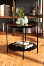Măsuță Cafea TROY, Design Modern, Cadru Metalic, 57x57x52 cm, Mobilier Living, Mobila Mega – Măsuțe Cafea – imagine 4