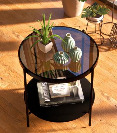 Măsuță Cafea TROY, Design Modern, Cadru Metalic, 57x57x52 cm, Mobilier Living, Mobila Mega – Măsuțe Cafea