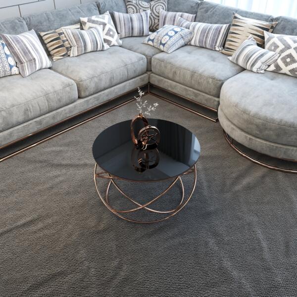 Măsuță Cafea YILDIZ ROSE, Design Modern, Cadru Metalic, 75x75x45 cm, Mobilier Living, Mobila Mega – Măsuțe Cafea