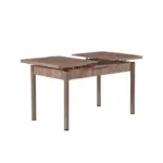 Set Masă Extensibilă SPRING Stejar Bej cu 6 Scaune, Masă Dining Extensibilă Modernă, Design Elegant, Mobilier Bucătărie și Living, Mobila Mega – Mese și Scaune – imagine 6