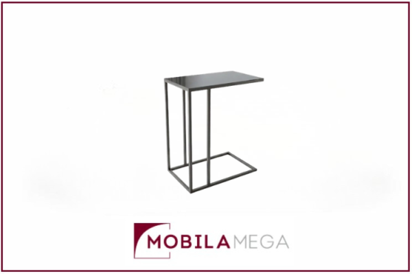Măsuță Cafea ASYA, Design Modern, Cadru Metalic, 48x39x60 cm, Mobilier Living, Mobila Mega
