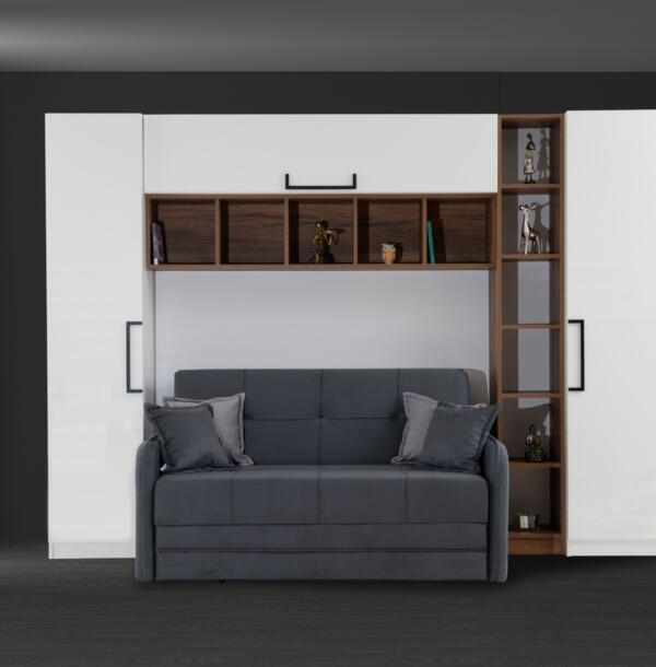 Ancadrament Dormitor GENIUS G2, pentru Pat 160x200 cm, Design Modern, PAL Melaminat 18 mm, Mobilă Dormitor, Mobila Mega – Dormitoare – imagine 2