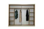 Dormitor TERRA, Pat 160x200 cm, Dulap cu Oglindă și Uși Glisante, Comodă și 2 Noptiere, Set Dormitor Complet Modern, PAL Melaminat 18 mm, Mobila Mega – Dormitoare – imagine 7