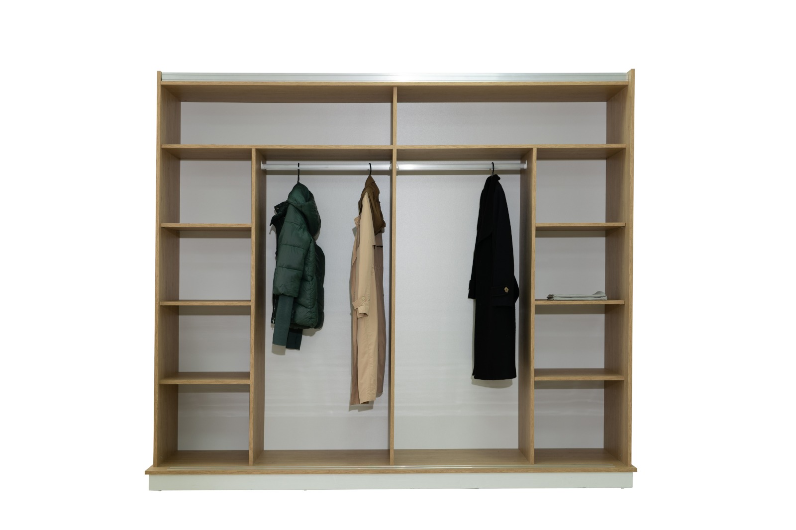 Dormitor TERRA, Pat 160x200 cm, Dulap cu Oglindă și Uși Glisante, Comodă și 2 Noptiere, Set Dormitor Complet Modern, PAL Melaminat 18 mm, Mobila Mega – Dormitoare – imagine 7