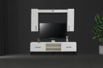 Set Living SELECT, Mobilier Living Modern cu Comodă TV, Vitrine și Polițe, PAL Melaminat 18 mm, Design Modern, Mobila Mega – Mobilier Living – imagine 2