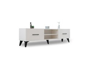 Set Living SELECT, Mobilier Living Modern cu Comodă TV, Vitrine și Polițe, PAL Melaminat 18 mm, Design Modern, Mobila Mega – Mobilier Living – imagine 3