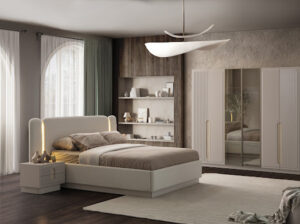 Dormitor AURA TZ, Set Dormitor Modern cu Dulap, Pat și Comodă, Design Elegant, Mobilier Dormitor Complet, Mobila Mega – Dormitoare