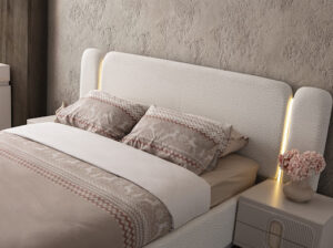 Dormitor AURA TZ, Set Dormitor Modern cu Dulap, Pat și Comodă, Design Elegant, Mobilier Dormitor Complet, Mobila Mega – Dormitoare – imagine 6