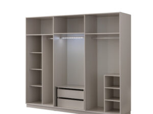 Dormitor AURA TZ, Set Dormitor Modern cu Dulap, Pat și Comodă, Design Elegant, Mobilier Dormitor Complet, Mobila Mega – Dormitoare – imagine 8