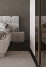 Dormitor LINE TZ, Set Dormitor Modern cu Dulap, Pat și Comodă, Design Elegant, Mobilier Dormitor Complet, Mobila Mega – Dormitoare – imagine 12