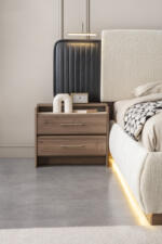 Dormitor LOTUS TZ, Set Dormitor Modern cu Dulap, Pat și Comodă, Design Elegant, Mobilier Dormitor Complet, Mobila Mega – Dormitoare – imagine 16