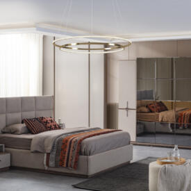 Dormitor ROLEX TZ, Set Dormitor Modern cu Dulap, Pat și Comodă, Design Luxury Contemporary, Mobilier Dormitor Complet, Mobila Mega – Dormitoare