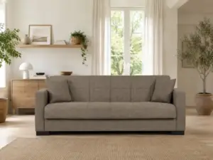 Canapea extensibilă Axa, 210x78x78, cu funcție pat 103x180 cm, sistem click-clack, arcuri Bonell, spațiu de depozitare și tapițerie din stofă. Mobila Mega – Canapele
