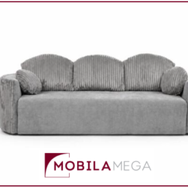 Canapea extensibila Mira, 246x102x90 cm, functie pat 150×190 cm. Design modern si confort pentru living. Mobila Mega – Canapele