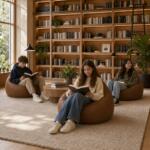 Fotoliu Puf Para, Maro confortabil și modern, ideal pentru living, dormitor, camera adolescentului, lectură, relaxare sau gaming. Mobila Mega – Fotolii – imagine 2