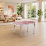 Masa extensibila Olimpia are dimensiuni de 80x130x78 cm și se extinde până la 80x165x78 cm. Design modern, elegant și practic pentru dining. Mobila Mega – Mese și Scaune – imagine 2