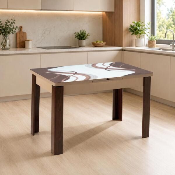 Masă extensibilă Viva Maro, cu dimensiuni de 80x130x78 cm și lungime extinsă de 165 cm. Design elegant și practic pentru bucătărie sau living. Mobila Mega – Mese și Scaune – imagine 2