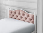 Pat Metalic Tapițat, vopsit electrostatic, cu structură rezistentă și design capitonat elegant. Ideal pentru dormitoare moderne, clasice sau romantice. Mobila Mega – Paturi – imagine 5