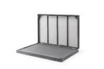 Pat pliabil tapițat cu design modern, tăblie înaltă și structură practică. Ideal pentru dormitoare, camere de oaspeți și spații compacte. Mobila Mega – Paturi – imagine 8
