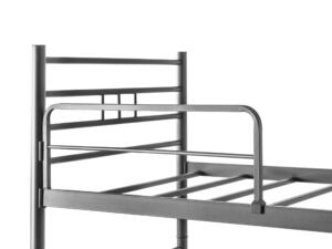 Pat supraetajat Gri 90x200 din metal vopsit electrostatic, potrivit pentru saltele 90x200 cm. Poate fi folosit supraetajat sau separat. Mobila Mega – Paturi – imagine 8