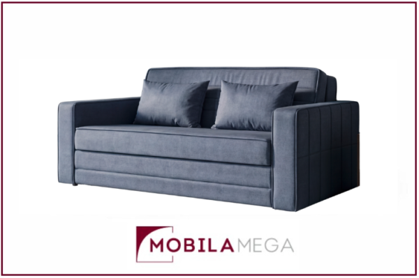 Canapea Extensibilă LONDON, 176x113x90 cm, Ladă Depozitare, Funcție Pat 145x195 cm, Confort Premium. Mobila Mega