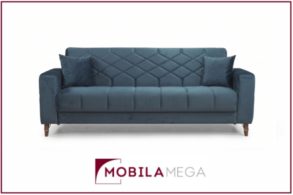 Canapea extensibilă EVA 232x90x94 cm, extensibilă, functie pat 116x190 cm. Mobila Mega